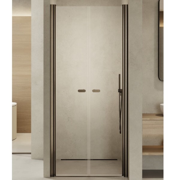 New Trendy New Soleo drzwi wnękowe U 900x1950 mm gunmetal brushed