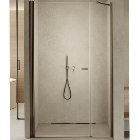 New Trendy New Soleo drzwi wnękowe U 1000x1950 mm gunmetal brushed