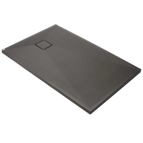 Brodzik Deante Correo granitowy prostokątny antracyt/titanium 100x80cm