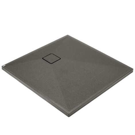 Brodzik Deante Correo granitowy kwadratowy antracyt/titanium  90x90cm