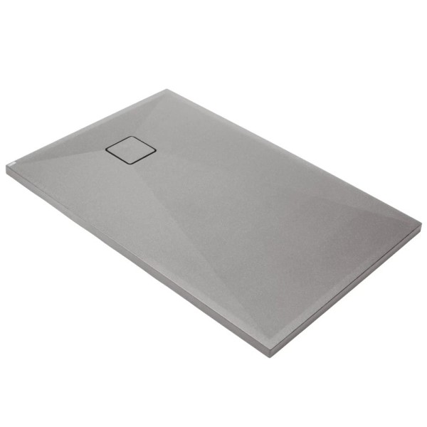 Brodzik Deante Correo granitowy prostokątny szary metalik  100x90cm