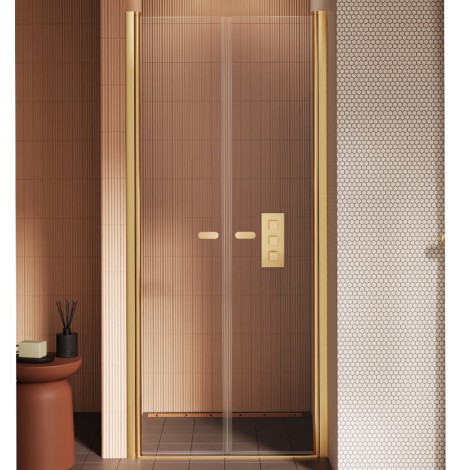 New Trendy New Soleo drzwi wnękowe U 1200x1950 mm gold brushed