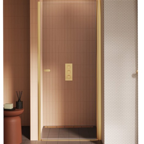 New Trendy New Soleo drzwi wnękowe U 900x1950 mm gold brushed