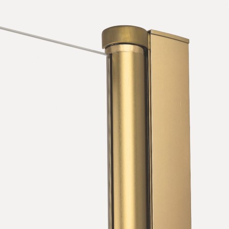 New Trendy New Soleo drzwi wnękowe U 1200x1950 mm gold brushed