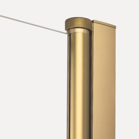 New Trendy New Soleo drzwi wnękowe U 900x1950 mm gold brushed