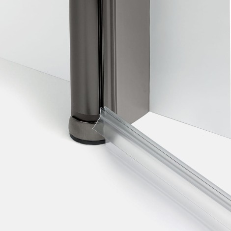 New Trendy New Soleo drzwi wnękowe U 1000x1950 mm gunmetal brushed