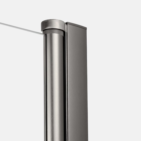 New Trendy New Soleo drzwi wnękowe U 900x1950 mm gunmetal brushed