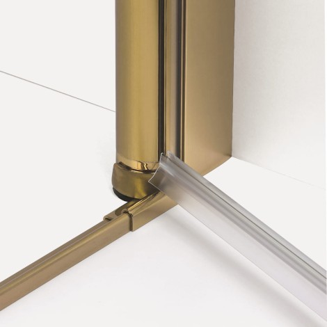 New Trendy New Soleo drzwi wnękowe U 1200x1950 mm gold brushed