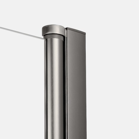 New Trendy New Soleo drzwi wnękowe U 1000x1950 mm gunmetal brushed
