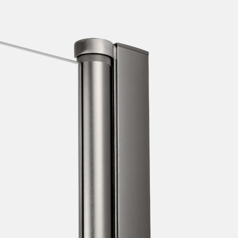 New Trendy New Soleo drzwi wnękowe U 900x1950 mm gunmetal brushed