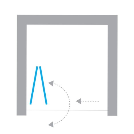 New Trendy New Soleo drzwi wnękowe 900x1950 mm gunmetal brushed