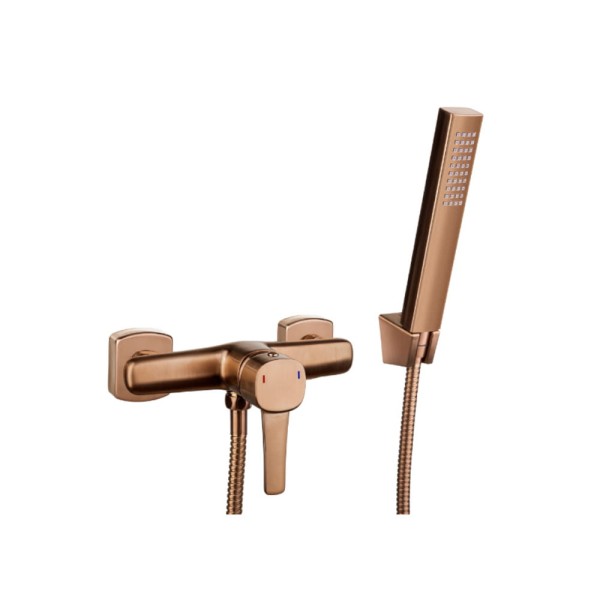 Invena Glamour bateria natryskowa miedź