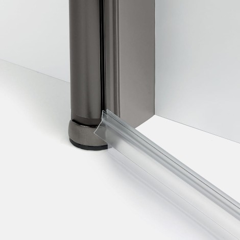 New Trendy New Soleo drzwi wnękowe U 1400x1950 mm gunmetal brushed