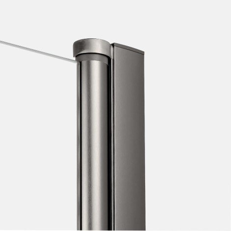 New Trendy New Soleo drzwi wnękowe U 1400x1950 mm gunmetal brushed