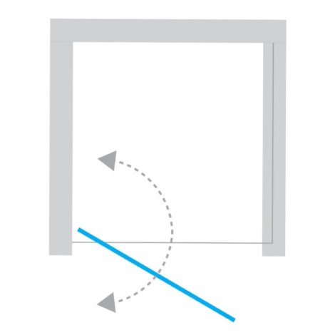 New Trendy New Soleo drzwi wnękowa 1000x1950 mm chrom