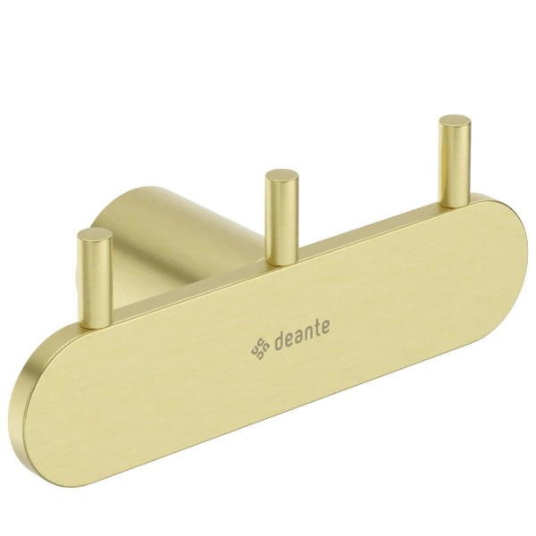 Deante Round haczyk potrójny złoto szczotkowane