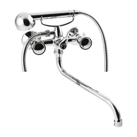Invena Modena bateria wannowa z natryskiem chrom