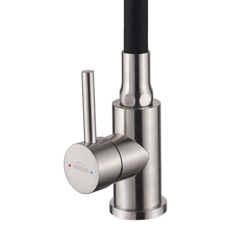 Invena SIlva bateria zlewozmywakowa czarny inox