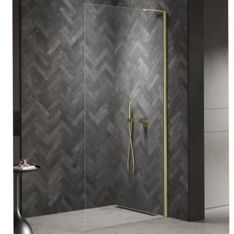 New Trendy Nesta kabina walk-in 900x2000 mm light gold