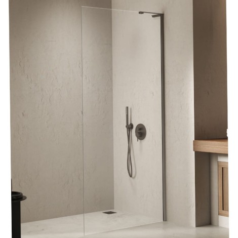 New Trendy Nesta kabina walk-in U 1000x2000 mm gunmetal brushed