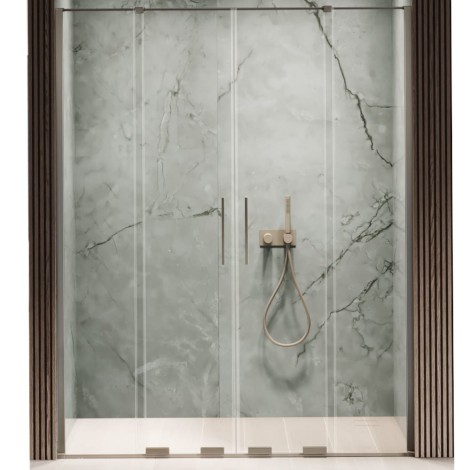 New Trendy Smart drzwi wnękowe U 1800x2000 mm gunmetal brushed