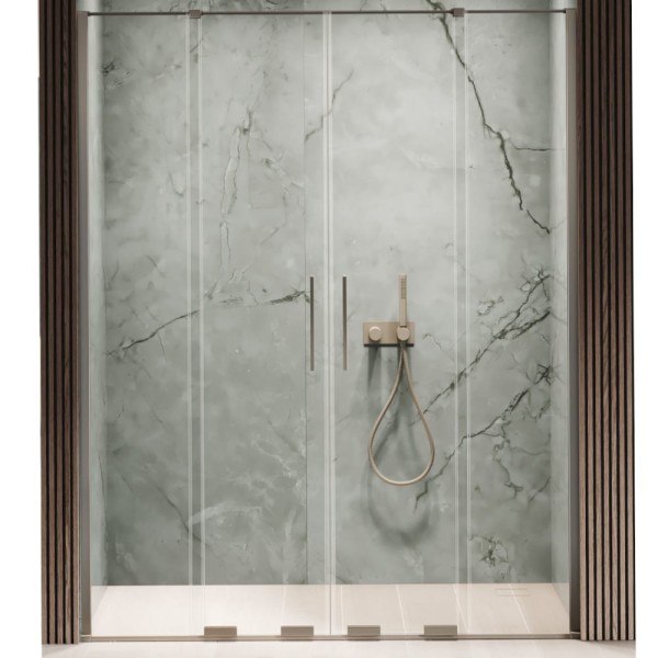 New Trendy Smart drzwi wnękowe U 1800x2000 mm gunmetal brushed