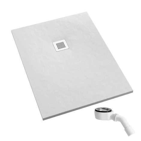 Schedpol Kalait white stone brodzik prostokątny 70x100cm