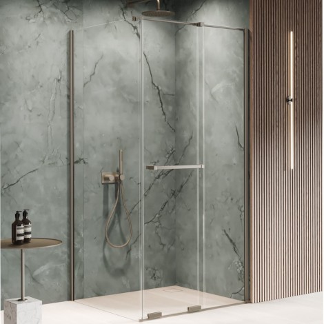 New Trendy Smart kabina prostokątna U 1200x900x2000 mm gunmetal brushed