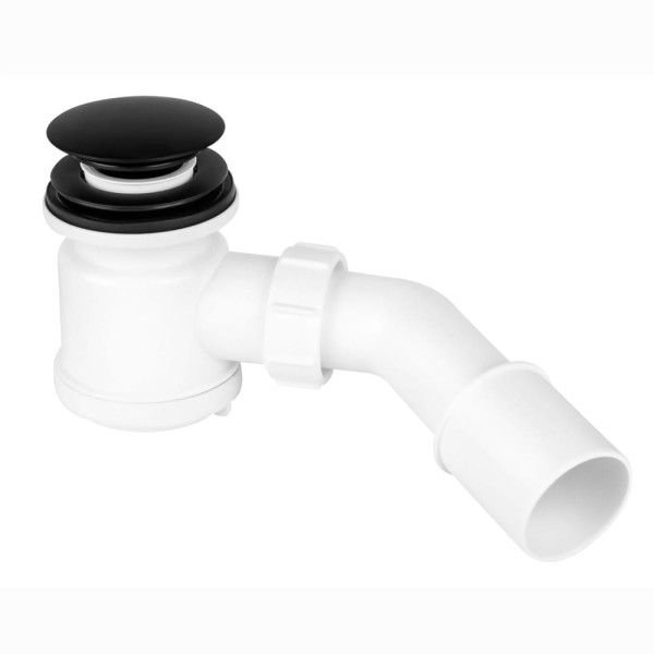 McAlpine syfon brodzikowy czyszczony od góry klik-klak czarny.