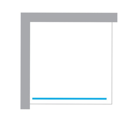 New Trendy Nesta kabina walk-in 900x2000 mm light gold