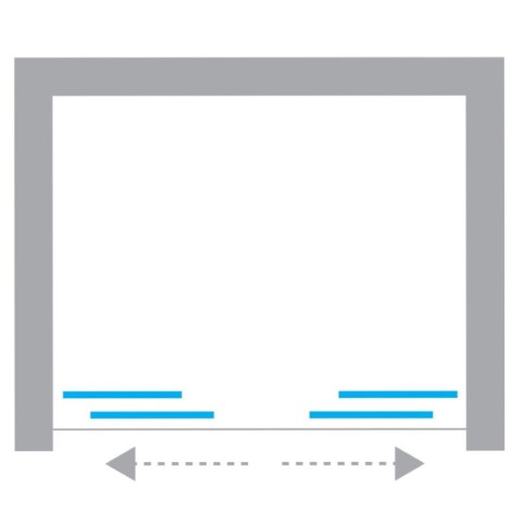 New Trendy Smart drzwi wnękowe U 1800x2000 mm black