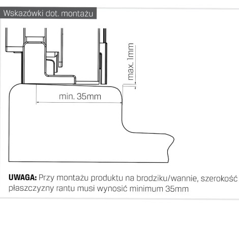 New Trendy Smart drzwi wnękowe U 1800x2000 mm black