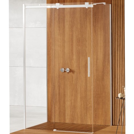New Trendy Softi kabina prostokątna przyścienna 1200x900x2000 mm chrom