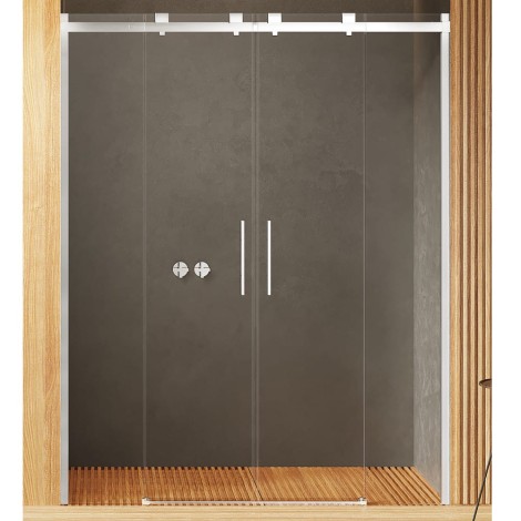 New Trendy Softi drzwi wnękowe 1400x2000 mm chrom