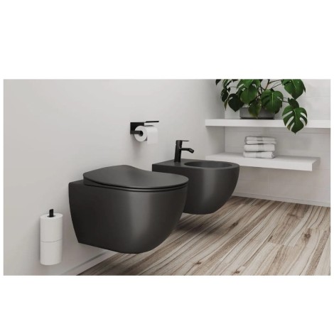 Deante Peonia bidet wiszący antracyt/titanium