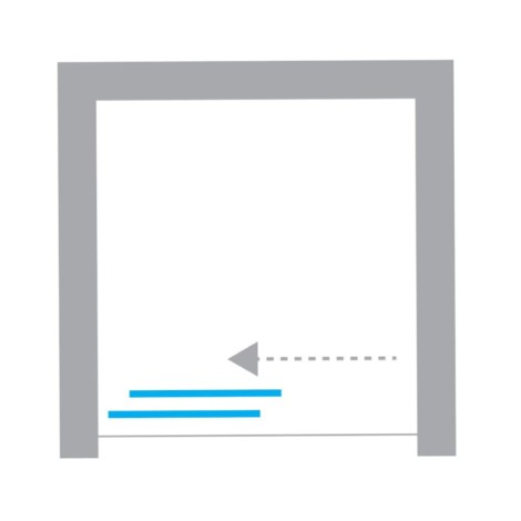 New Trendy Softi drzwi wnękowe 1700x2000 mm black