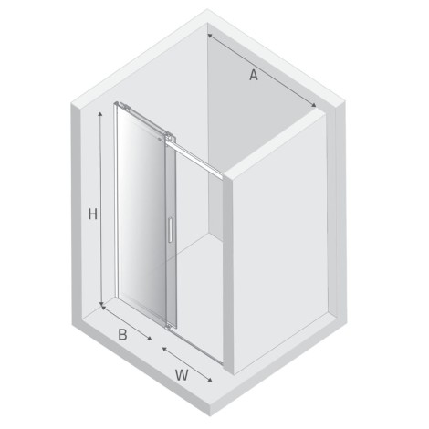 New Trendy Softi drzwi wnękowe 1700x2000 mm black