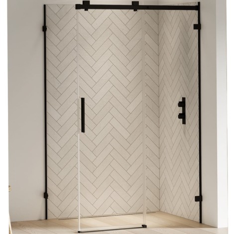 New Trendy Softi kabina prostokątna 1000x800x2000 mm black