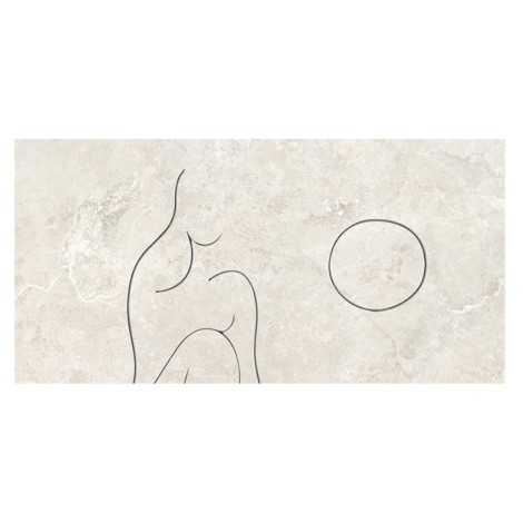 Tubądzin Teris soft line E dekor gresowy ścienny 119,8x59,8x0,8cm