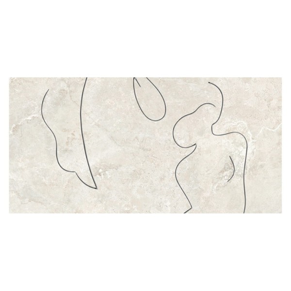 Tubądzin Teris soft line B dekor gresowy ścienny 119,8x59,8x0,8cm