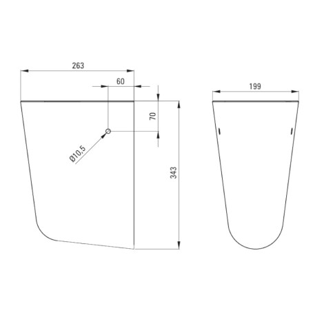 Deante półpostument do umywalki Jasmin biały