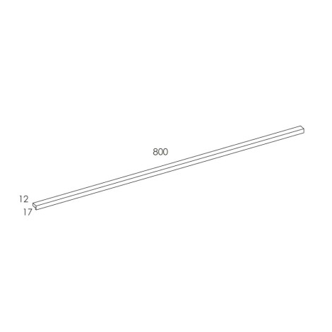 Elita Kwadro Plus uchwyt rose gold 80 cm