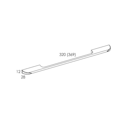 Elita Barcelona uchwyt 32 cm chrom