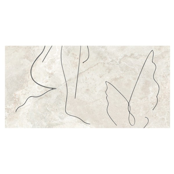 Tubądzin Teris soft line D dekor gresowy ścienny 119,8x59,8x0,8cm