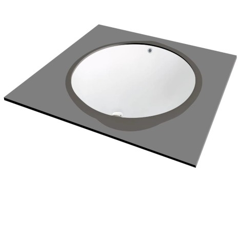 Deante umywalka Alpinia biała podwieszana 43x33 cm