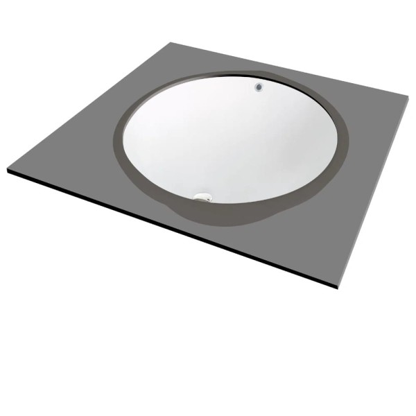 Deante umywalka Alpinia biała podwieszana 43x33 cm