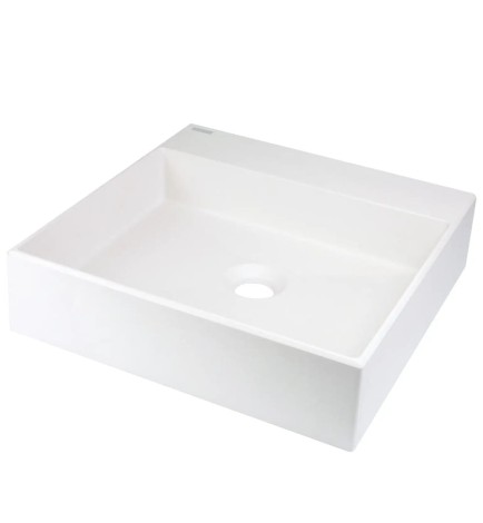 Deante umywalka Correo granitowa nablatowa 40x40
