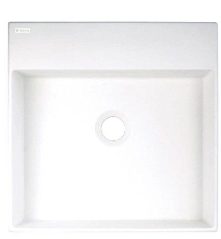 Deante umywalka Correo granitowa nablatowa 40x40