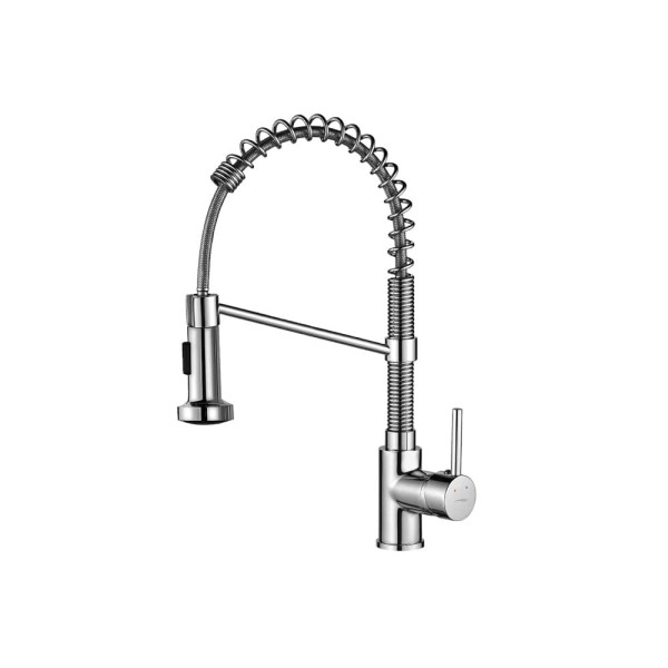 Kuchinox Loco bateria zlewozmywakowa stojąca, sprężyna chrom