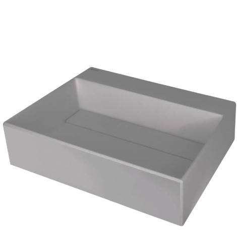 Deante umywalka Correo granit szary metalik z maskownicą 50x40 cm